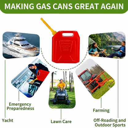 Upgraded Replacement Gas Can Spout with Flexible Nozzle