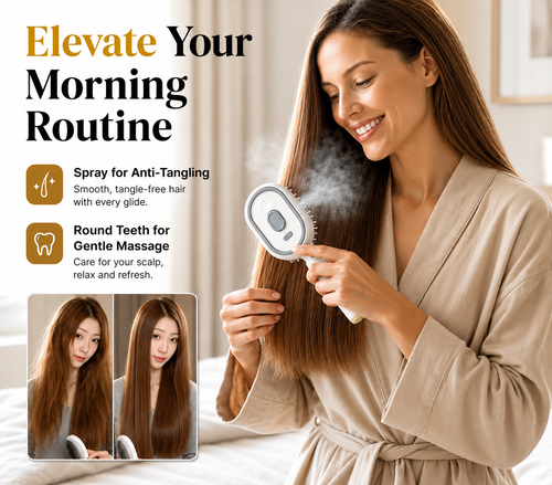 Electric Steam Brush with Water Spray