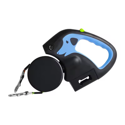 Auto Retractable Dog Leash 3M Extendable Rope For 2 Dogs
