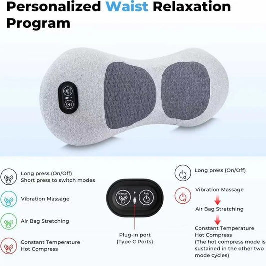 Heating Function 3-in-1 Back Massager Vibrating