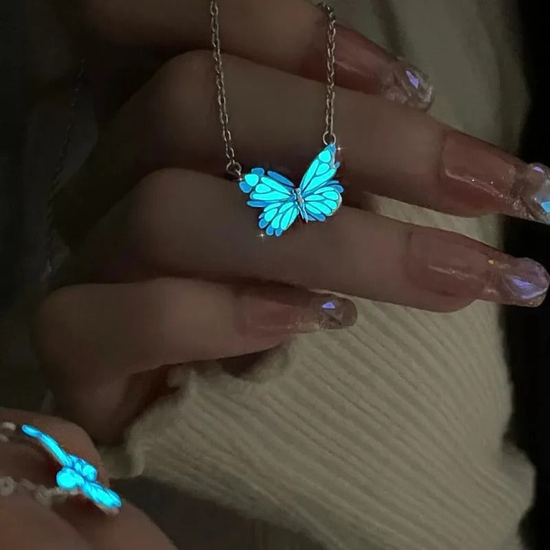 Butterfly Zircon Necklace New Gothic Style