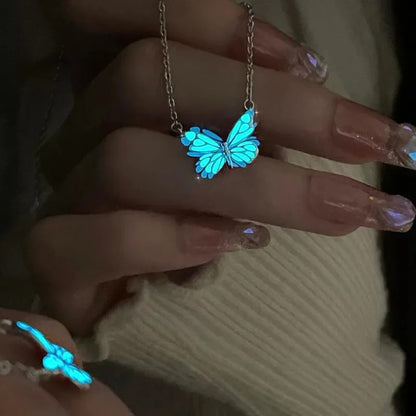 Butterfly Zircon Necklace New Gothic Style