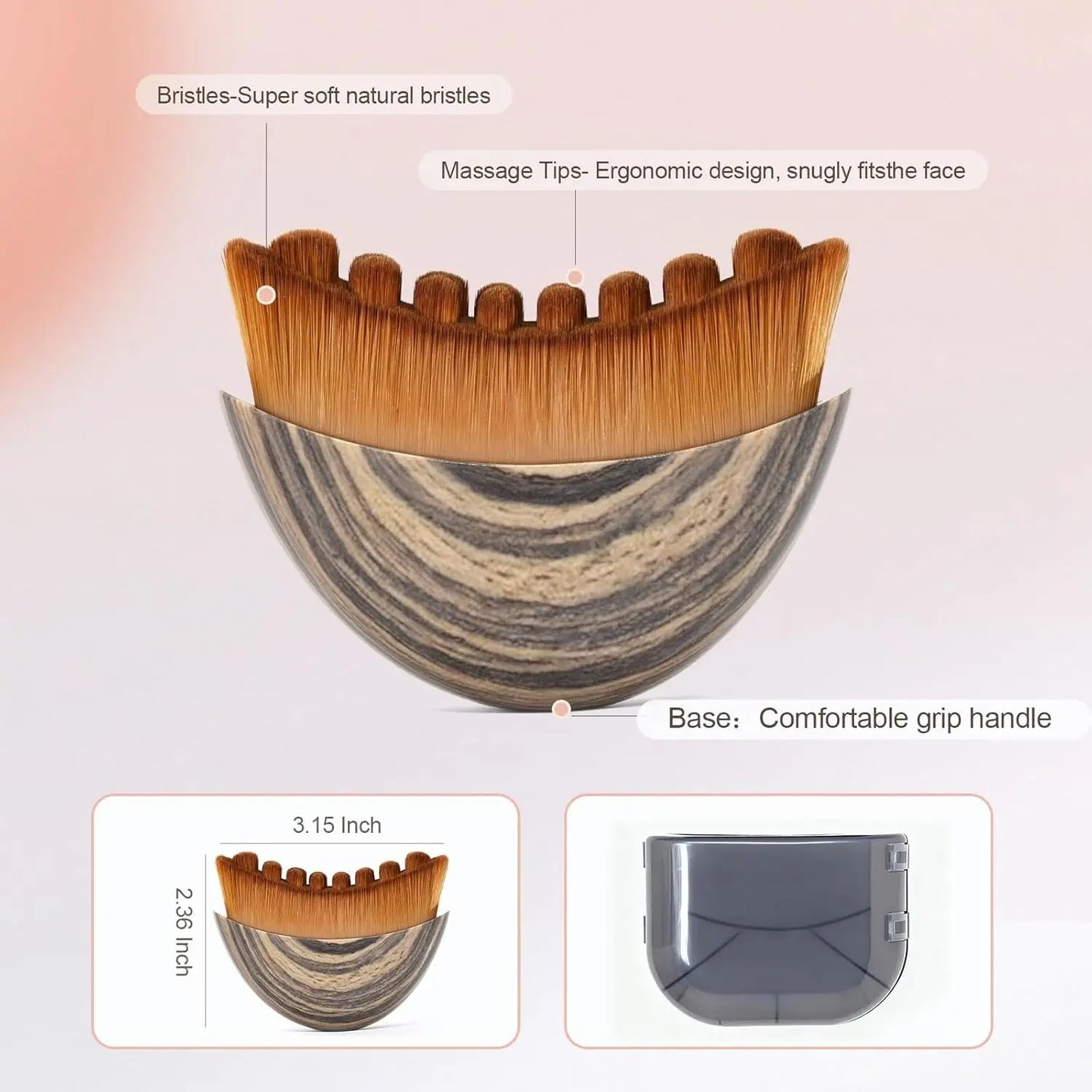 Ergonomic Contour Facial Brush