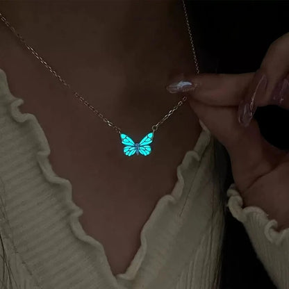 Butterfly Zircon Necklace New Gothic Style
