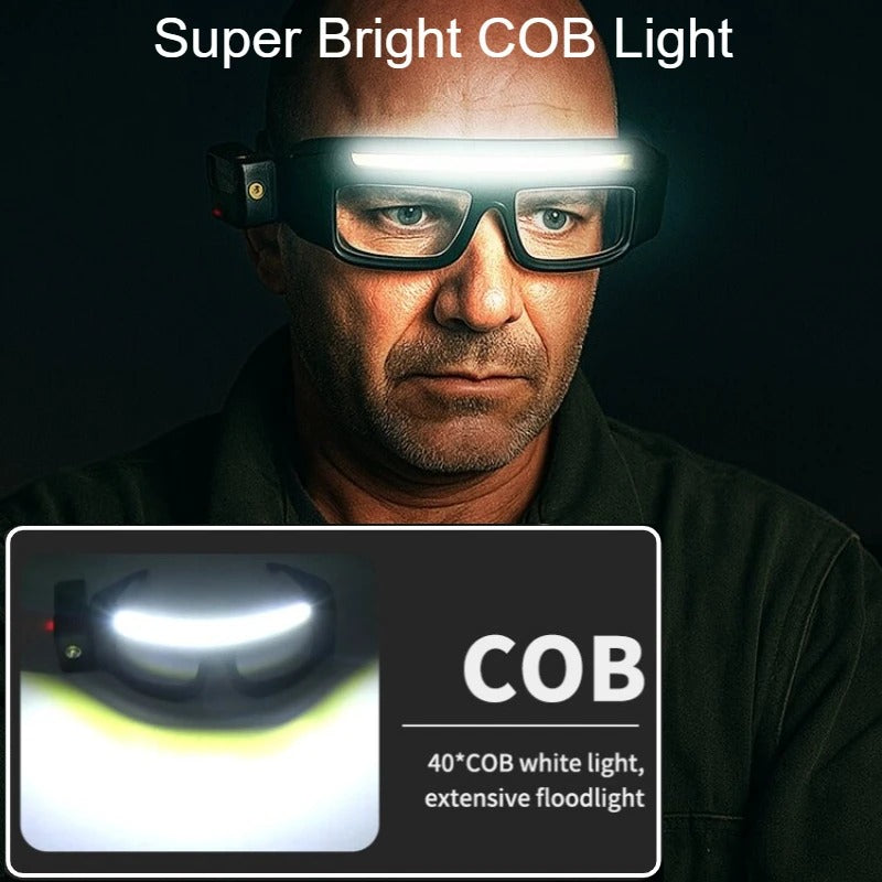 Rechargeable LED Glasses Headlight