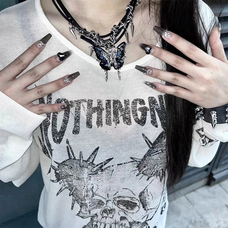 Butterfly Zircon Necklace New Gothic Style