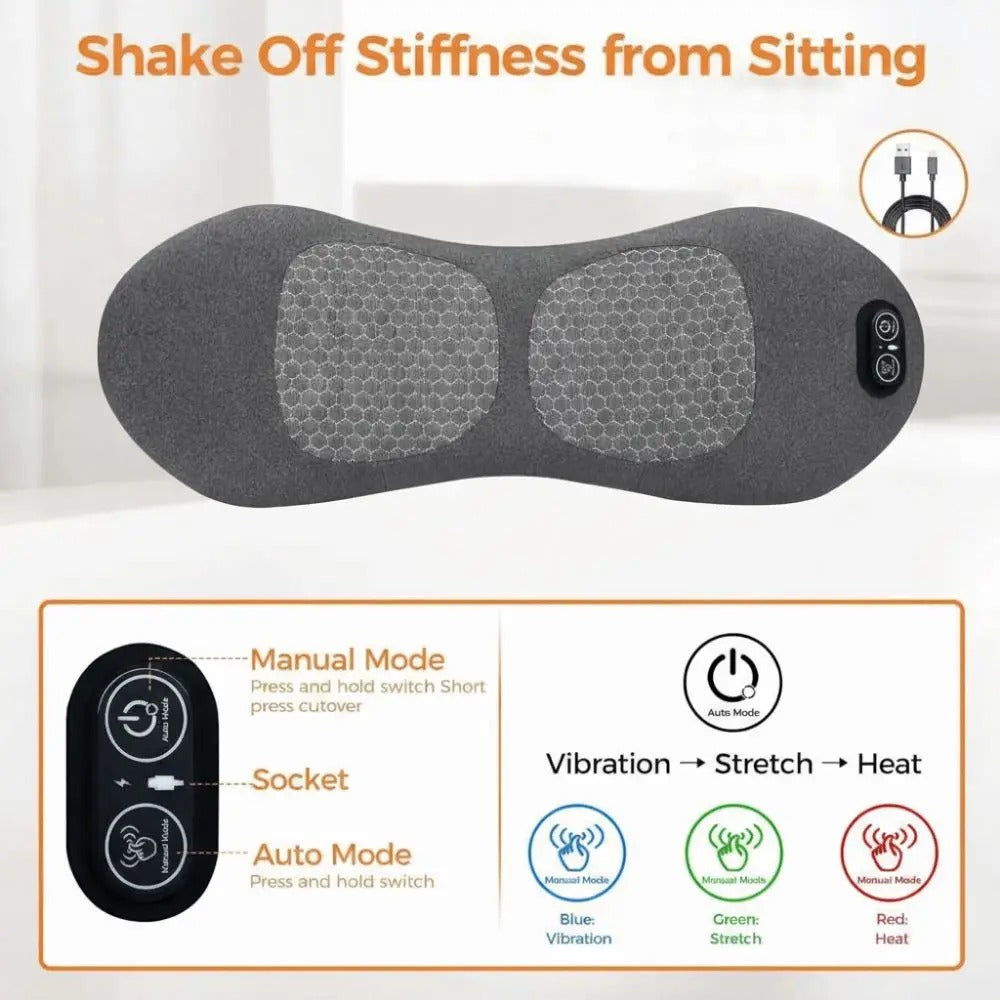 Heating Function 3-in-1 Back Massager Vibrating