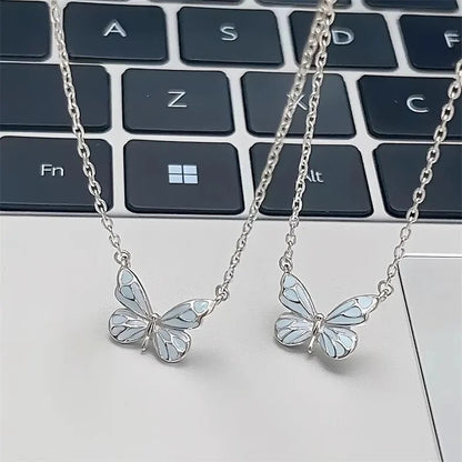 Butterfly Zircon Necklace New Gothic Style